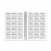 Tarihli Ajanda - Haftalık Planlayıcı (Sümen) - A5 Boy Kraft Kapak - 7