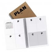 Tarihli Ajanda - Haftalık Planlayıcı (Sümen) - A5 Boy Kraft Kapak - 1