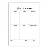 Haftalık Planlama Not Defteri Vintage Weekly Planner - 2