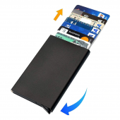 Minimalist Secrid Otomatik Mekanizmalı Alüminyum Kredi Kartlık RFID Koruma - 3