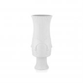 Crearthome Gorgi Üst Kısmı Uzun Beyaz Surat Adler Dekoratif Vazo  20X20X49.8  cm 1JB-2029W - 1
