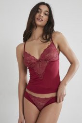 Kadın Dantelli Penye Atlet Külot / Kaşkorse Set thumbnail 2