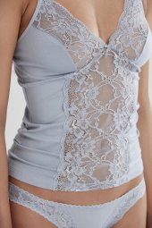 Kadın Dantelli Penye Atlet Külot / Kaşkorse Set - 1