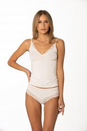 Kadın Dantelli Penye Atlet Külot Kaşkorse Set thumbnail 2