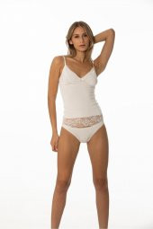Kadın Dantelli Penye Atlet Külot / Kaşkorse Set thumbnail 2