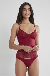 Kadın Dantelli Penye Atlet Külot / Kaşkorse Set thumbnail 2