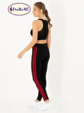Active Sportive Üç Çizgili Tayt - 3