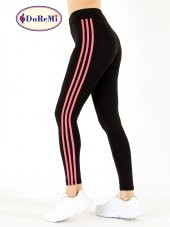 Active Sportive Üç Çizgili Tayt - 1