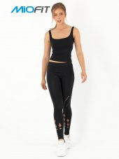 File Detaylı Seamless Spor Tayt - 8