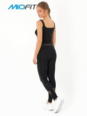 File Detaylı Seamless Spor Tayt - 1