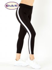 Active Sportive Çizgili Tayt thumbnail 4