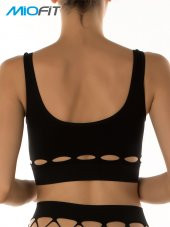 Cutout Destekli Seamless Spor Sütyeni - 1