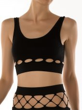 Cutout Destekli Seamless Spor Sütyeni - 2
