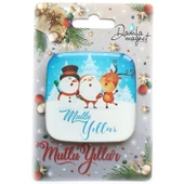 Yılbaşı Yeniyıl Dekorasyonu Mutlu Yıllar Magnet Yılbaşı Masası Dekorasyonu 1 ADET - 2