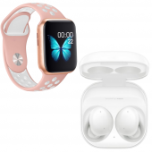 Galaxy Buds+ Beyaz Bluetooth Kulaklık Watch 7 Pembe Nike Akıllı Saat Samsung - 1