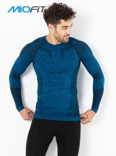 Erkek Active Sportive Uzun Kollu Dikişsiz Spor Tişört - 8