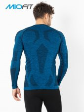 Erkek Active Sportive Uzun Kollu Dikişsiz Spor Tişört - 1