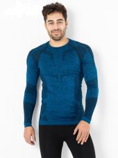Erkek Active Sportive Uzun Kollu Dikişsiz Spor Tişört - 2