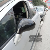 Peugeot 207 Batman Yarasa Ayna Kapağı Piano Black / 2006 - 2012 - 2