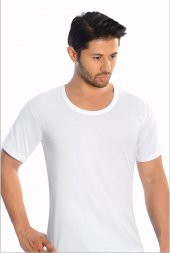 Yuvarlak Yaka Penye Atlet 6lı Paket - 1