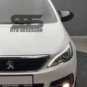 Peugeot 308 Batman Yarasa Ayna Kapağı Piano Black / 2014 - 2021 - 2