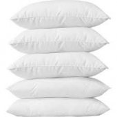 Boncuk Sılıkon  Yastık 5 Adet Antialerjik  Antibakteriyal 50x70cm 800GR Beyaz Diş Kılıfı 100 Pamuk - 2