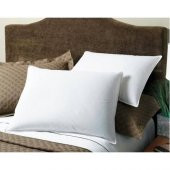 2 Adet Antialerjik Boncuk Silikon Yastık 50x70CM 800Gr Dış Kumaş 100 Pamuk Beyaz Renk Yıkanabılınır - 1