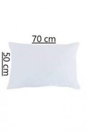 2 Adet Antialerjik Boncuk Silikon Yastık 50x70CM 800Gr Dış Kumaş 100 Pamuk Beyaz Renk Yıkanabılınır - 2