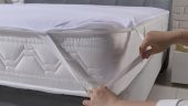 TEK KİŞİLİK SIVI GEÇİRMEZ  YATAK   ALEZİ  KORUYUCU 100  X 200 CM  PAMUKLU BEYAZ  REN  KÖŞELERİ   LASTIKLI - 8
