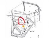4W4 İBİZA 2009-2016 ARKA CAM SİPERİ SAĞ İÇ -OEM- - 1