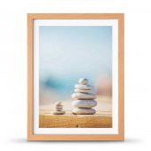 Denge Fotoğraflı Poster Çerçeve - 30x40 cm Büyük Boy - 1