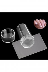 Kolay Tırnak Süsleme French Mührü Transfer Silikon Damga ve Bote French Set - 6