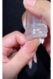 Kolay Tırnak Süsleme French Mührü Transfer Silikon Damga ve Bote French Set - 7