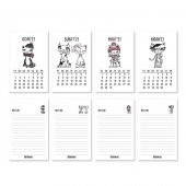 Haftalık Planlayıcı Masa Takvimi - Kediler - 2