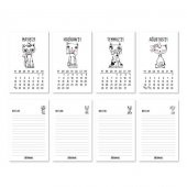 Haftalık Planlayıcı Masa Takvimi - Kediler - 3