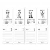 Haftalık Planlayıcı Masa Takvimi - Kediler - 4