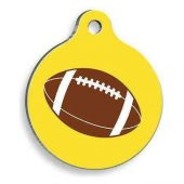 Amerikan Futbol Topu Yuvarlak Kedi ve Köpek Künyesi - 1