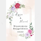 Kişiye Özel Nişan, Kına Gecesi, Düğün Afiş 01 - 2