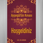 Kişiye Özel Nişan, Kına Gecesi, Düğün Afiş 98 - 1