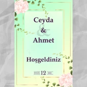 Kişiye Özel Nişan, Kına Gecesi, Düğün Afiş 190 - 1