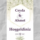 Kişiye Özel Nişan, Kına Gecesi, Düğün Afiş 198 - 2