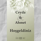 Kişiye Özel Nişan, Kına Gecesi, Düğün Afiş 196 - 1