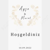 Kişiye Özel Nişan, Kına Gecesi, Düğün Afiş 27 - 1