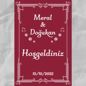 Kişiye Özel Nişan, Kına Gecesi, Düğün Afiş 107 - 1