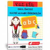 Yaz Sil Okul Öncesi Haydi Alfabe Öğrenelim Kitabı - 1