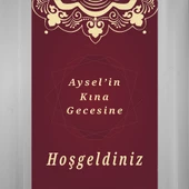 Kişiye Özel Nişan, Kına Gecesi, Düğün Afiş 72 - 1