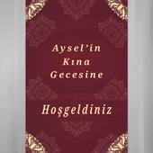 Kişiye Özel Nişan, Kına Gecesi, Düğün Afiş 71 - 1