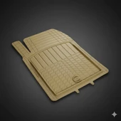 Pufi Racing Havuzlu Kauçuk Paspas - Bej (Universal) thumbnail 1