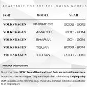 Volkswagen Touran Touareg Amarok Sharan için Cam Açma Düğmesi Kapağı - 10