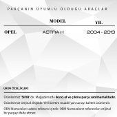 Opel Astra H için Cam Düğme Kapağı - 2